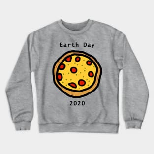 Pizza for Earth Day Crewneck Sweatshirt